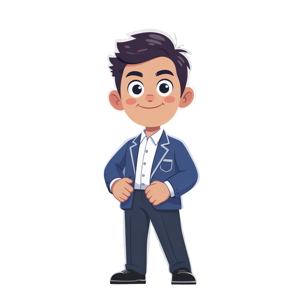 man, shcool uniform