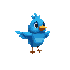 blue realistic bird