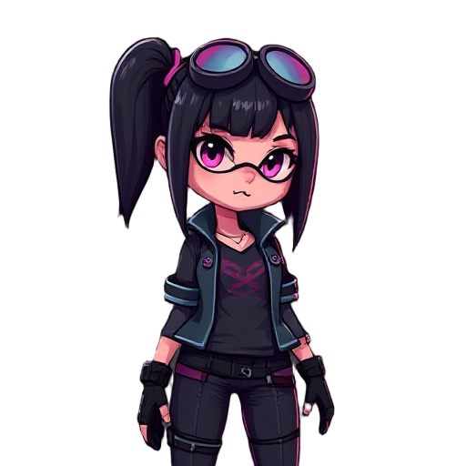 cyberpunk 2077 girl dark theme