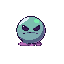 round, simple slime enemy, squished a little bit