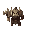 top-down view of an orc warrior 