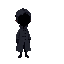 a caracter with dark coat and no face(only black)