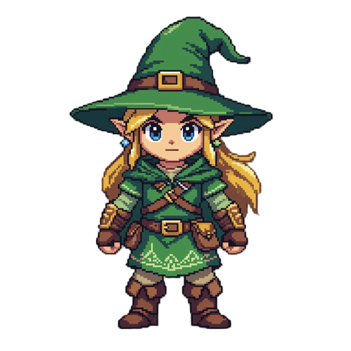a magiz wizard zelda style pixel 