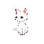 side view chibi white cat rpg