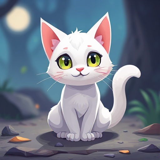 cat white