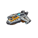 a spaceship similar to star wars fondor haulcraft