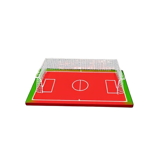 a parte que segura a rede no campo de futebol