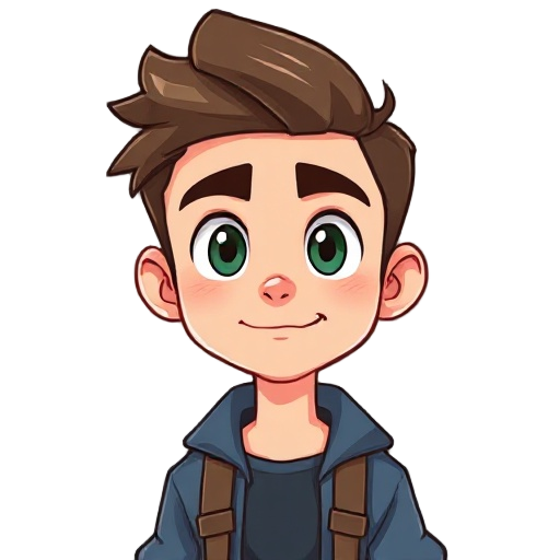 young male main character