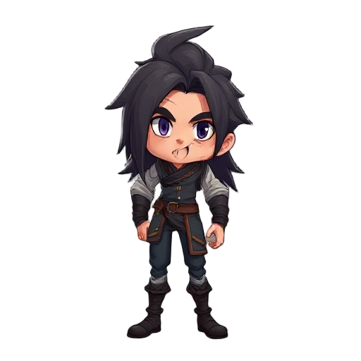 personaje fantasia masculino pelo largo