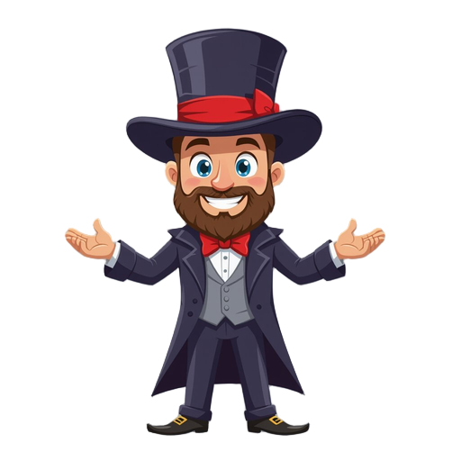 the magician in the top hat