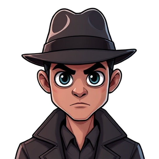 cyberpunk noir detective  fedora hat