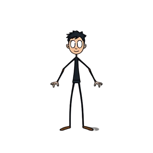 generate a full stickman animations for idle jump and walk