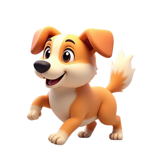 a running dog