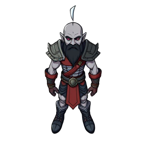 criar personagem inspirado em kratos 