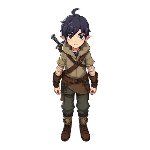an adventurer from a fantasy anime
