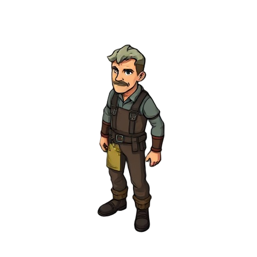 npc vendor in post apocalypic fallout 2 style