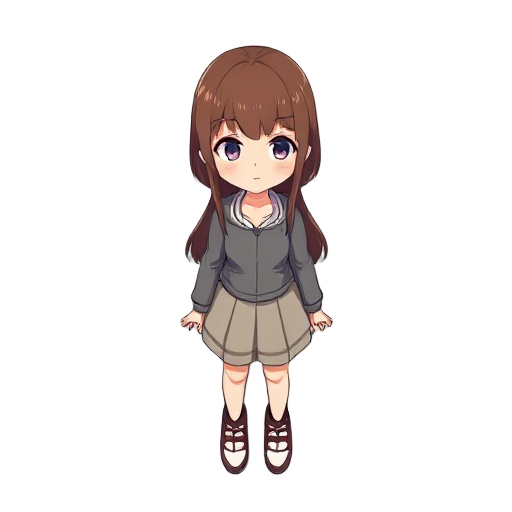 girl with brown hair