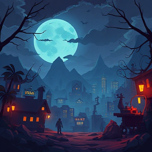 crie uma ui de barra de vida para um jogo pós-apocaliptico com ambientação de terror e do mundo contemporâneo.