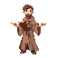 fount of knowledge appears as a young male scholar cookie wearing long, elegant robes in soft, muted colors. his outfit has magical symbols and light accents that faintly glow. he often has books or floating light effects around him, giving him a calm, an