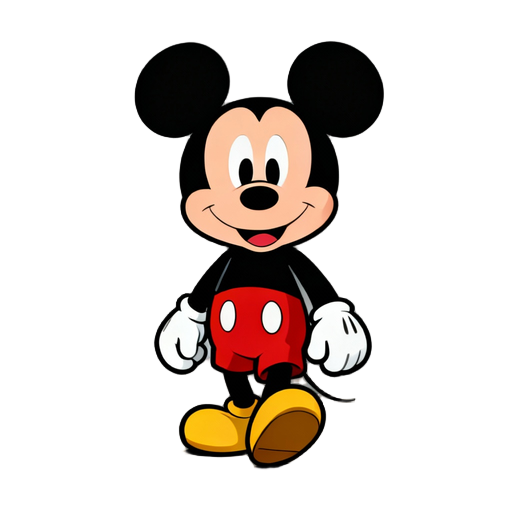 faça um mickey andando