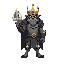 faça um boss de uma fase que seja no formato de um losango como na carta de ouros , ele devera ser o rei de ouros com uma coroa e cara de brabo 