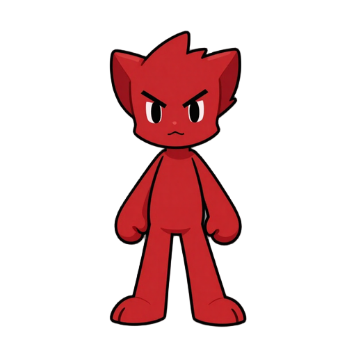 puedes hacer un personaje al estilo de rpg maker con pelo rojo