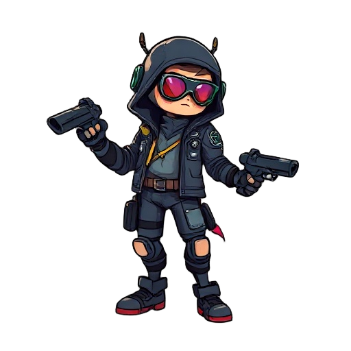humano estilo cyberpunk