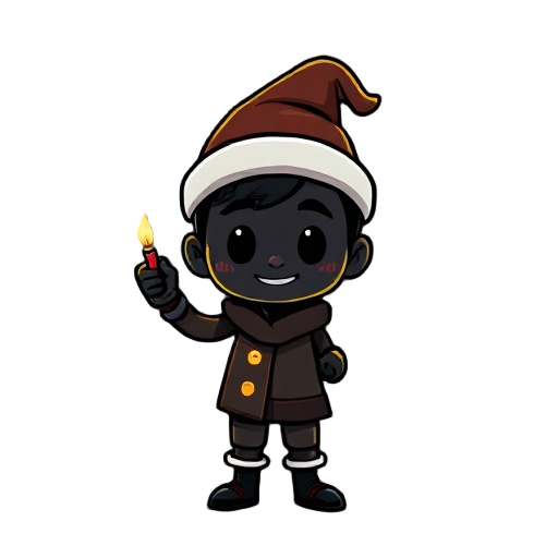 faça um personagem preto na varanda de um prédio a noite no celular 
