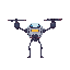 2d platformer, drone, robot enemy. idle, search, fly strips