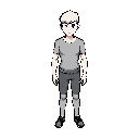 human isometric with black outline 