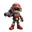 gere para mim um modelo de um anão que usa bombas para um jogo estilo bomberman