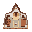 create a church based on classical protestant churches, for top down perspective. create also de inner place showing organ , cross, altar and a place for the pastor preaching the bible.