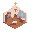 create a church based on classical protestant churches, for top down perspective. create also de inner place showing organ , cross, altar and a place for the pastor preaching the bible.