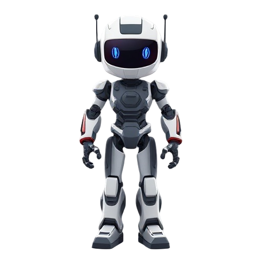create a humanoid robot without a front arm.