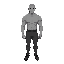 gray skin, faceless, tall, bald, male, buff, attractive, anonymous, topless