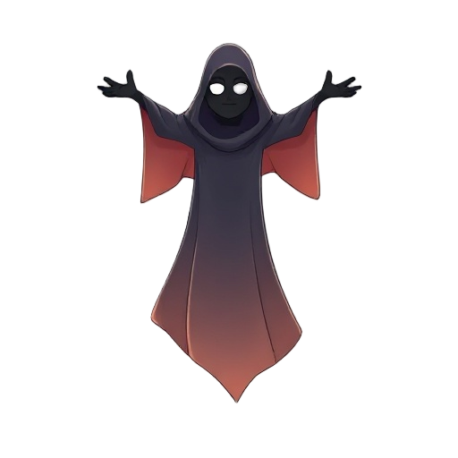 a phantom of a black man floating in the air 