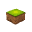 2d side view grass block, single terrain block, green grass on top, dirt on the sides, cartoon game style, clean shapes, simple but detailed, flat colors, light texture, designed for 2d platformer gameplay, no characters, no objects, transparent backgroun