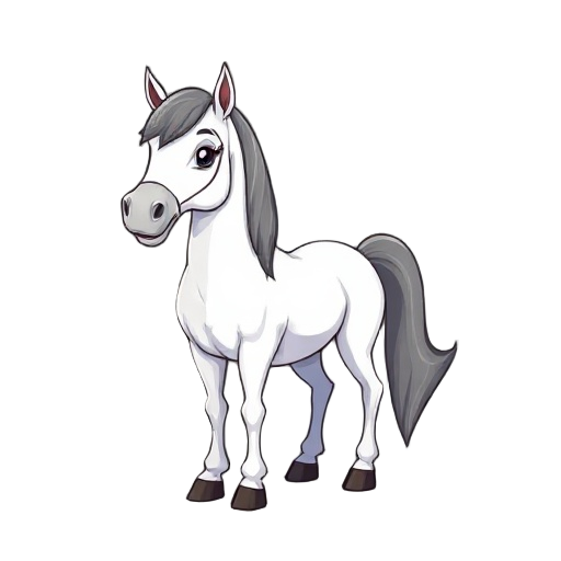 um cavalo branco