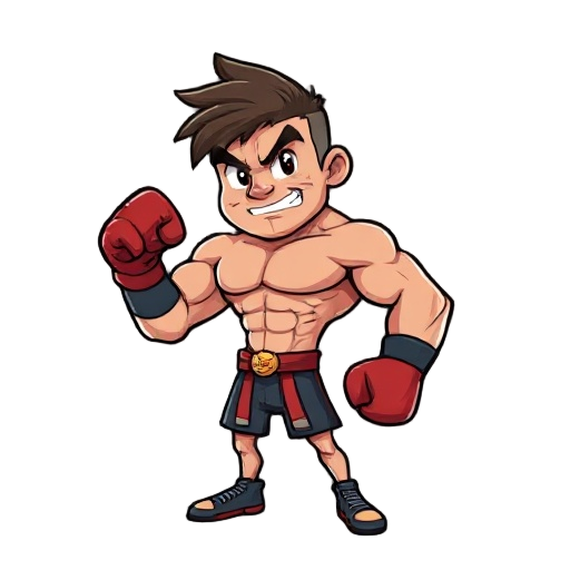 a muscle boxer, to be a gamer protagonist 