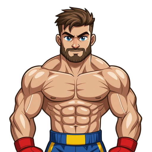 a muscle boxer, to be a gamer protagonist 