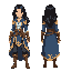 blackhair female with mage outfit