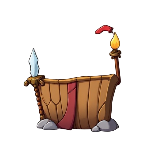 barra de vida animada para jogo rpg cartoon