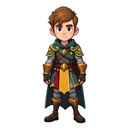 ser gideon de halveric  raça: humano vocação: cavaleiro da ordem do escudo dourado  gideon nasceu filho de pequenos nobres de fronteira. desde jovem, foi educado na fé da chama viva e nos códigos de honra do reino. durante uma incursão contra saqueadores,