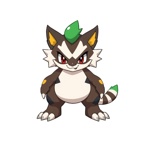 a pokémon like fire tiger badass