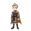 crea un personaggio nello stile di king arthur di entaku no kishi monogatari - moero āsā 