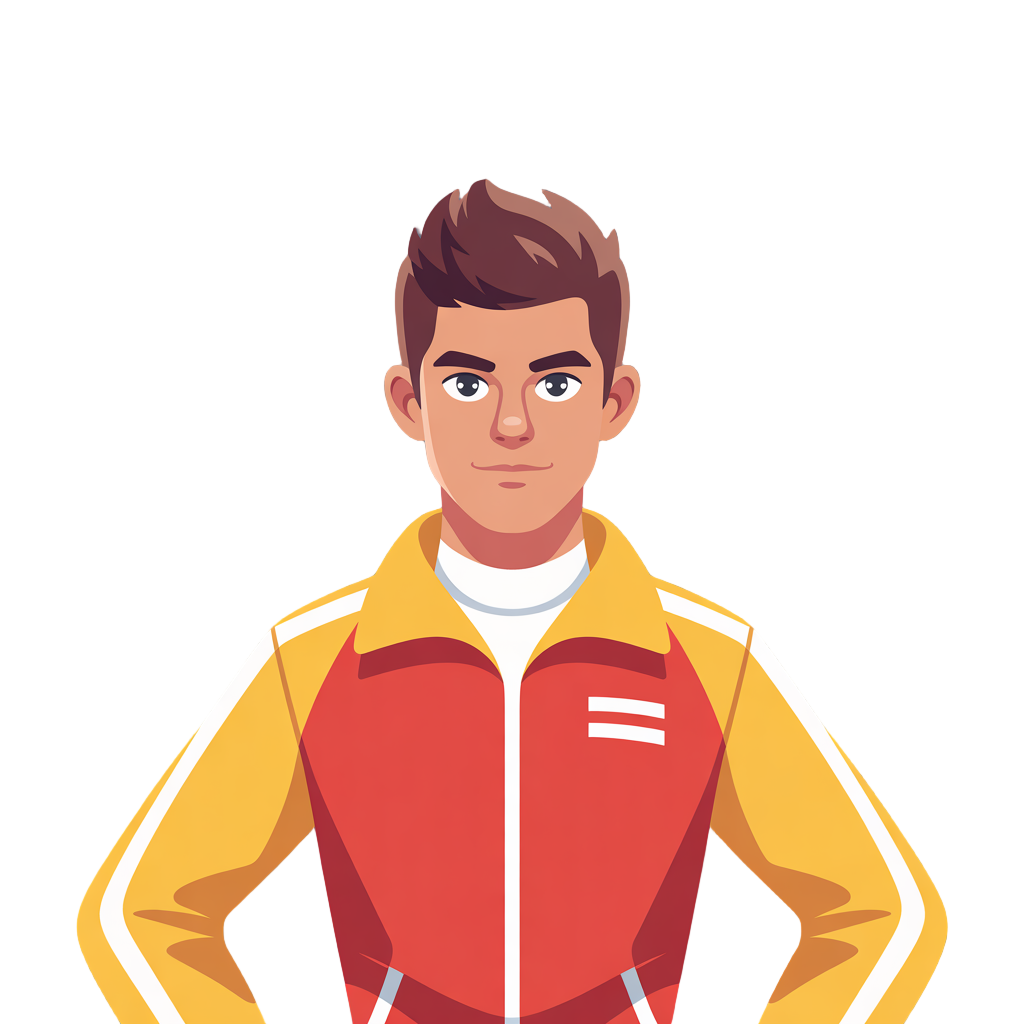 school athlete from the 80s