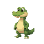 cute platformer character as an animal kinda like croc