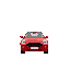 generate an red car in an up view