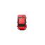 generate an red car in an up view, like a view from an plane