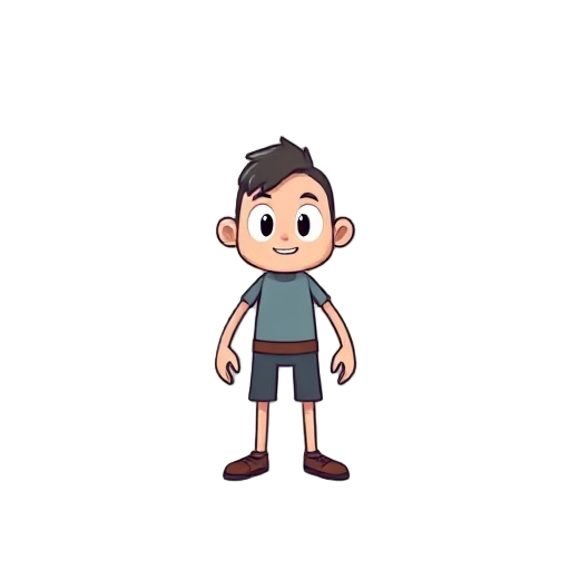 2d indie game character, simple flat color style, clean outline, pastel color palette, cartoon style,